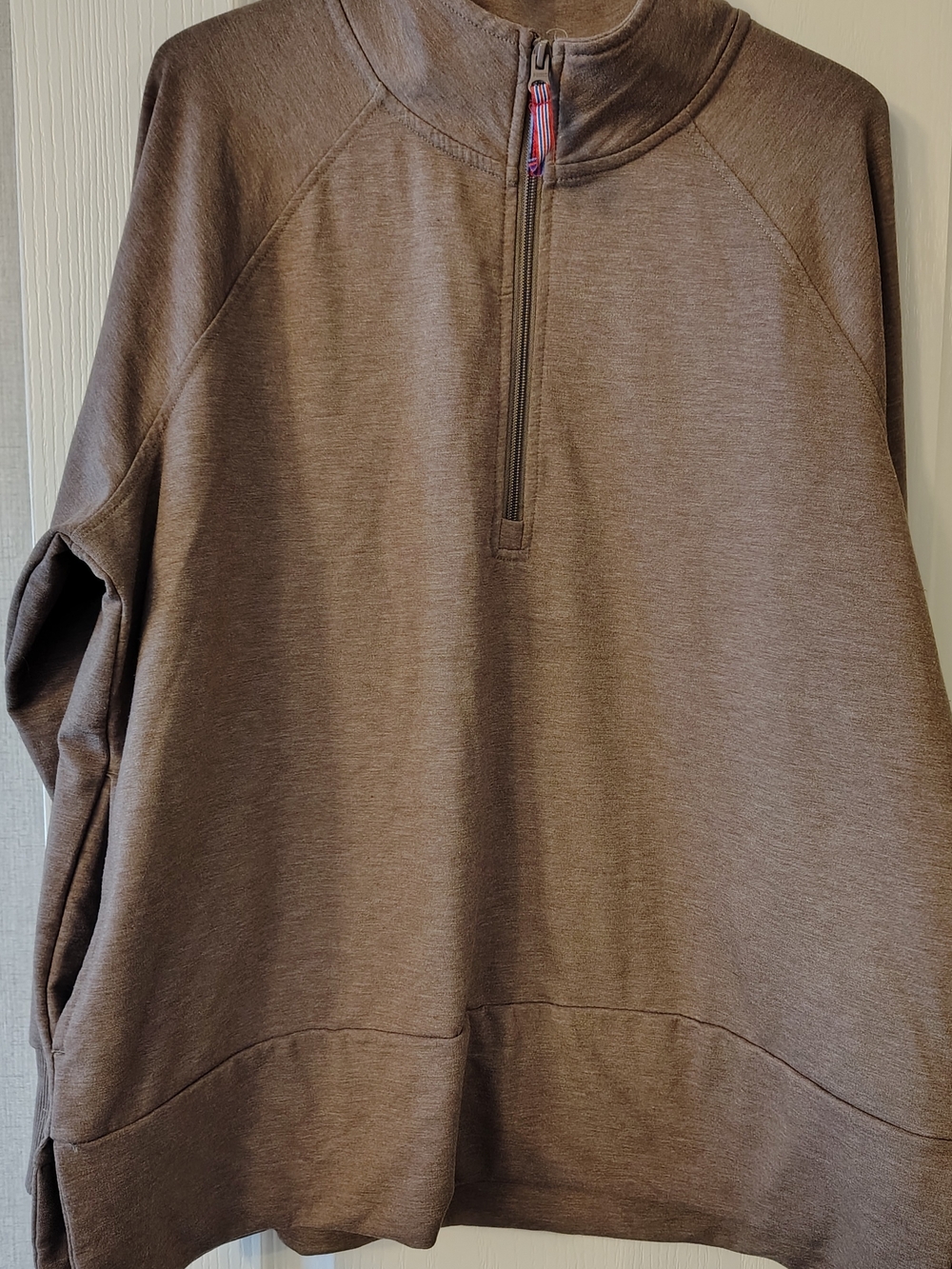 K-Swiss Men's Brown Half-Zip Sweater